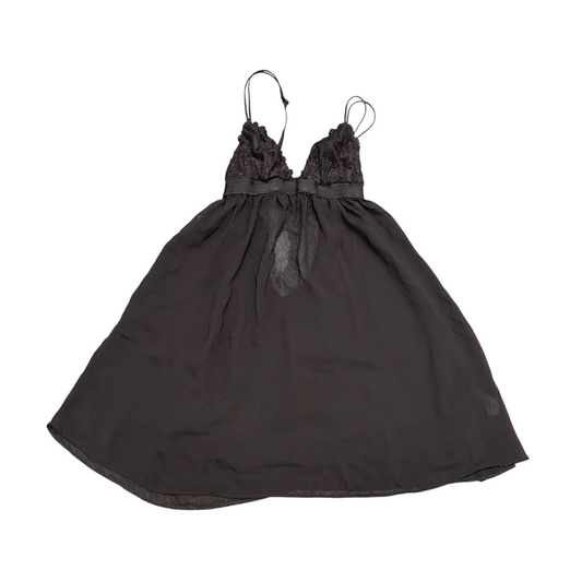 H&M Negligee Top Womens S Black Lace Trim Adjustable Strap Backless Outdoor