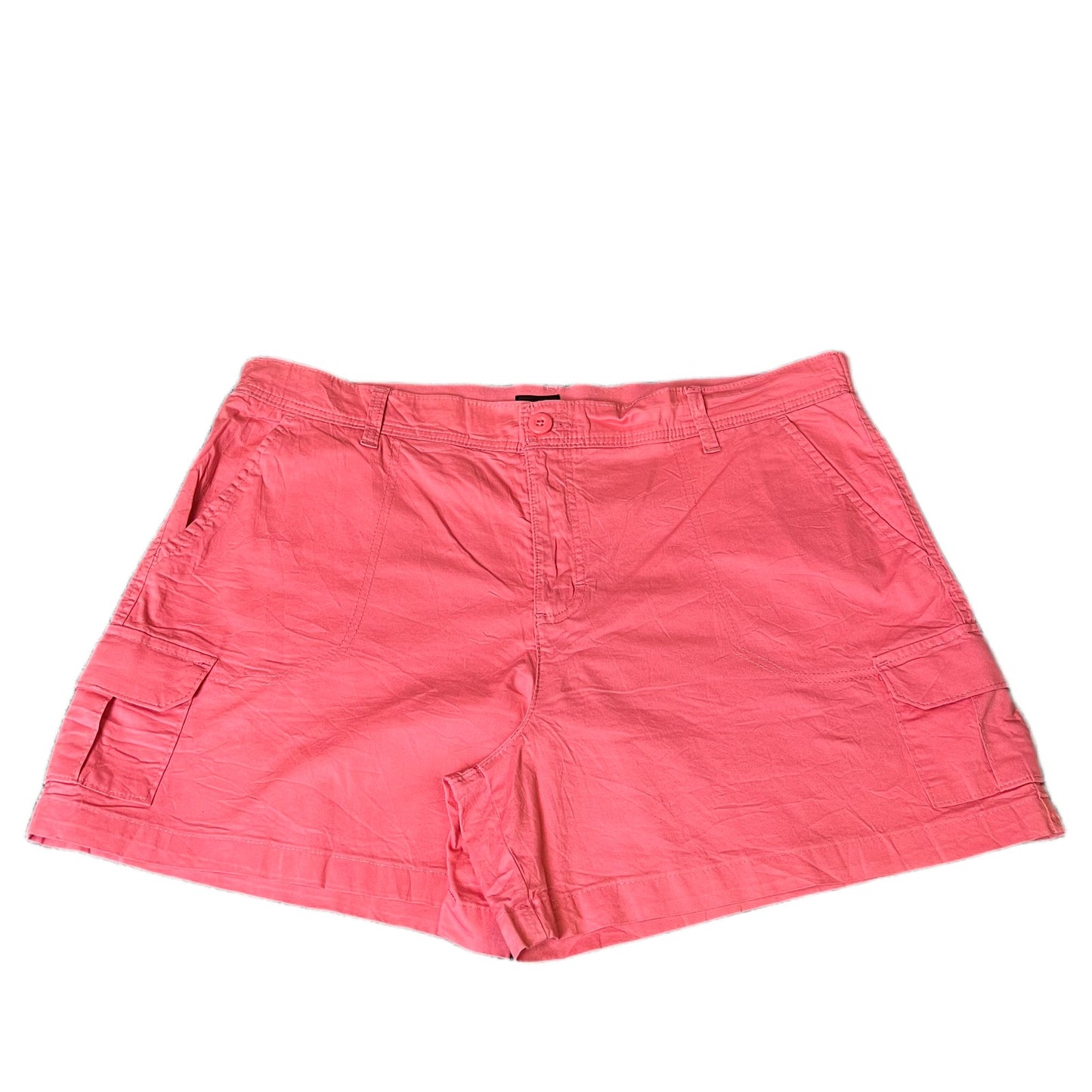 Lee Cargo Shorts Fits as Womens 2XL 41" Waist Pink Elastic Waist Hiking Outdoor