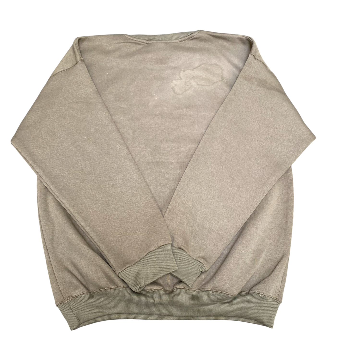 Nike Sweatshirt Mens L Green Embroidered Spell Out Logo Crew Neck Long Sleeve