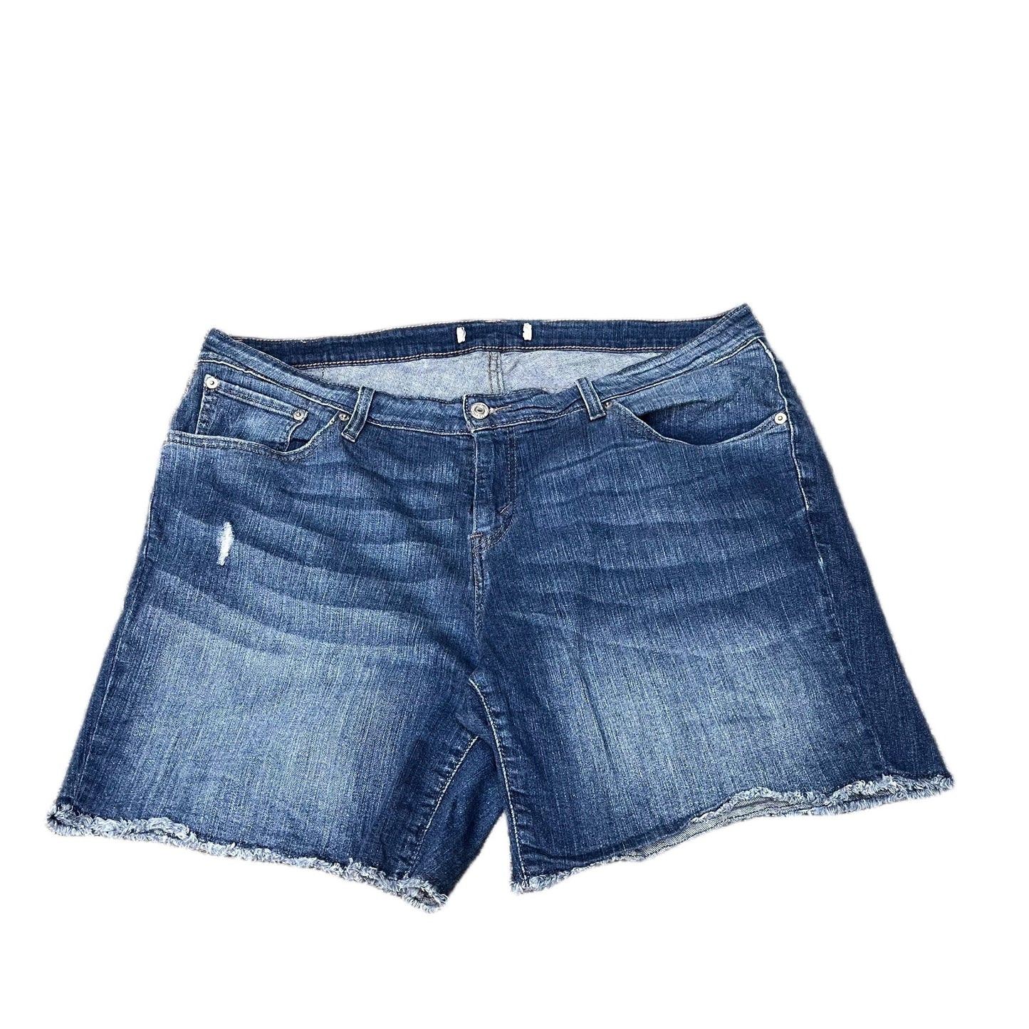 Levi's Cut Off Shorts Fits as Women 2XL 39" Waist Blue Denim Medium Wash Red Tab