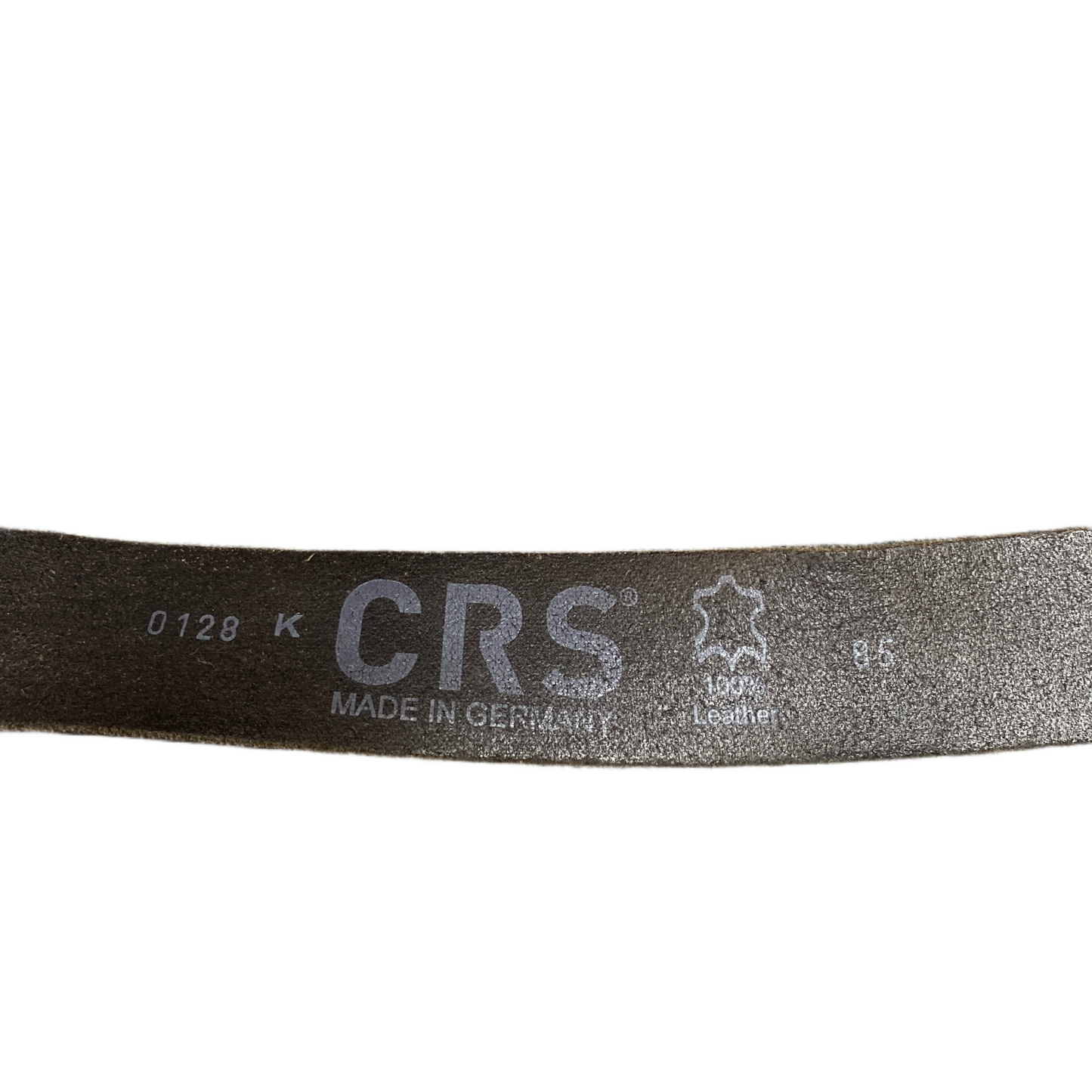 CRS Waist Belt Womens Black Leather Adjustable Brass O-Ring Buckle 39 Inches
