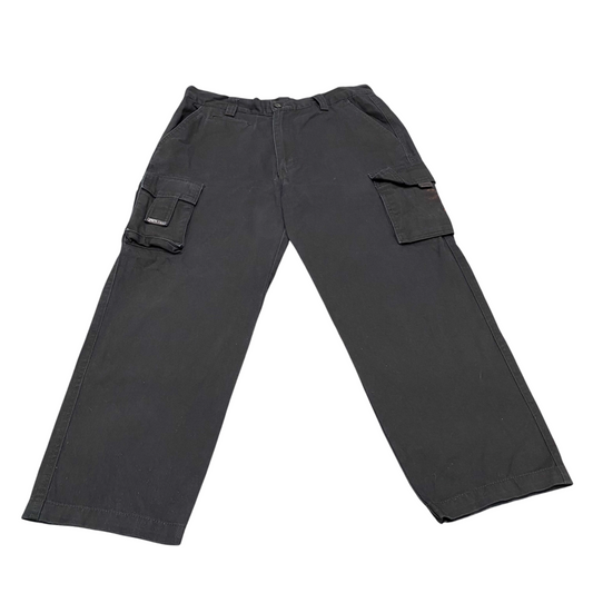 JB's Wear Pants Womens XL Dark Grey  Cargo Pockets Straight Leg Comfort Outdoor