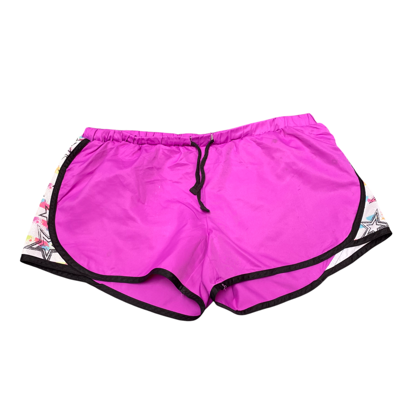 Running Sprinter Shorts Womens 29W Pink Athletic Drawstring Waist Dolphin Hem