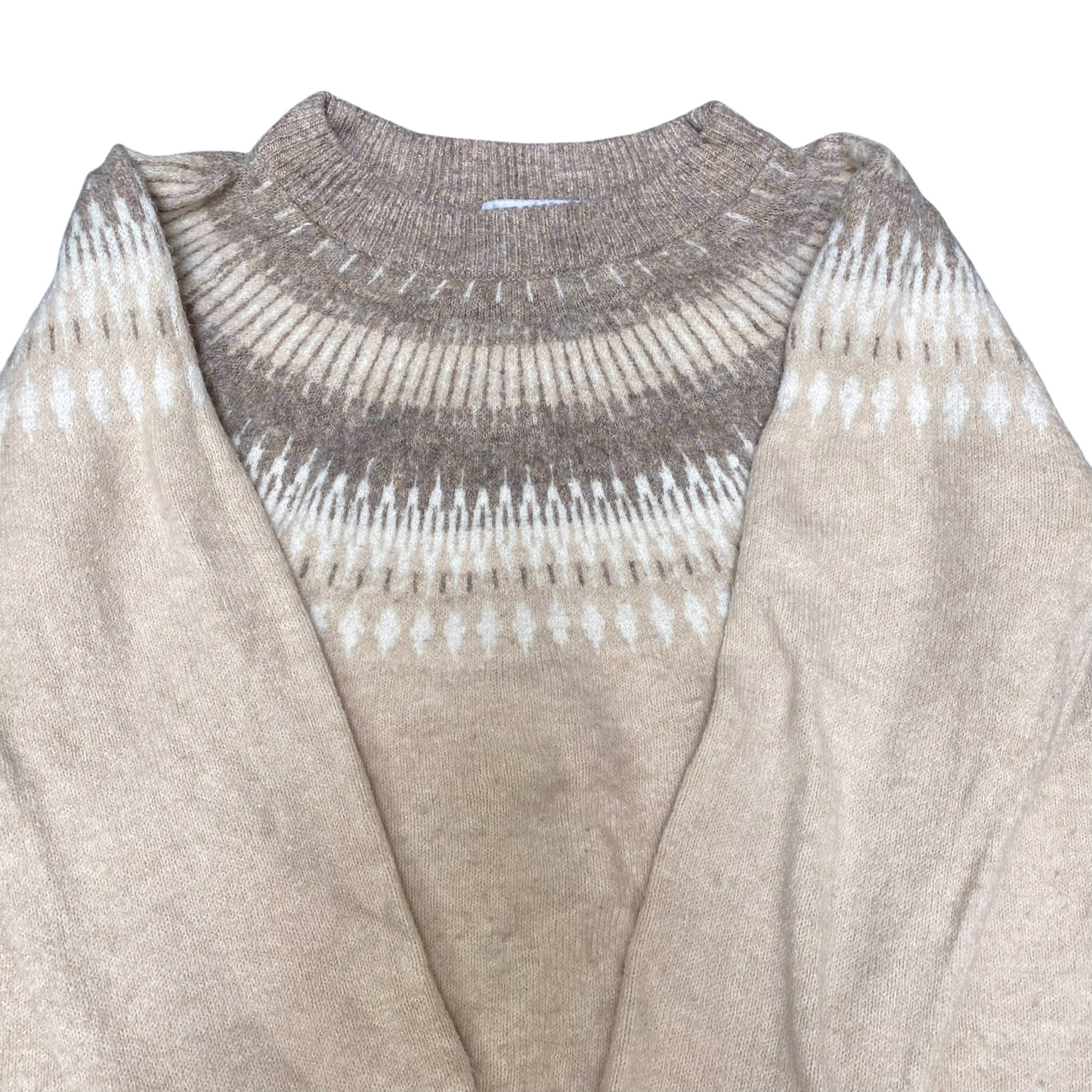 Season Reason by Lin & Red Jumper Womens Large Cream Isle Nordic Warm Winter