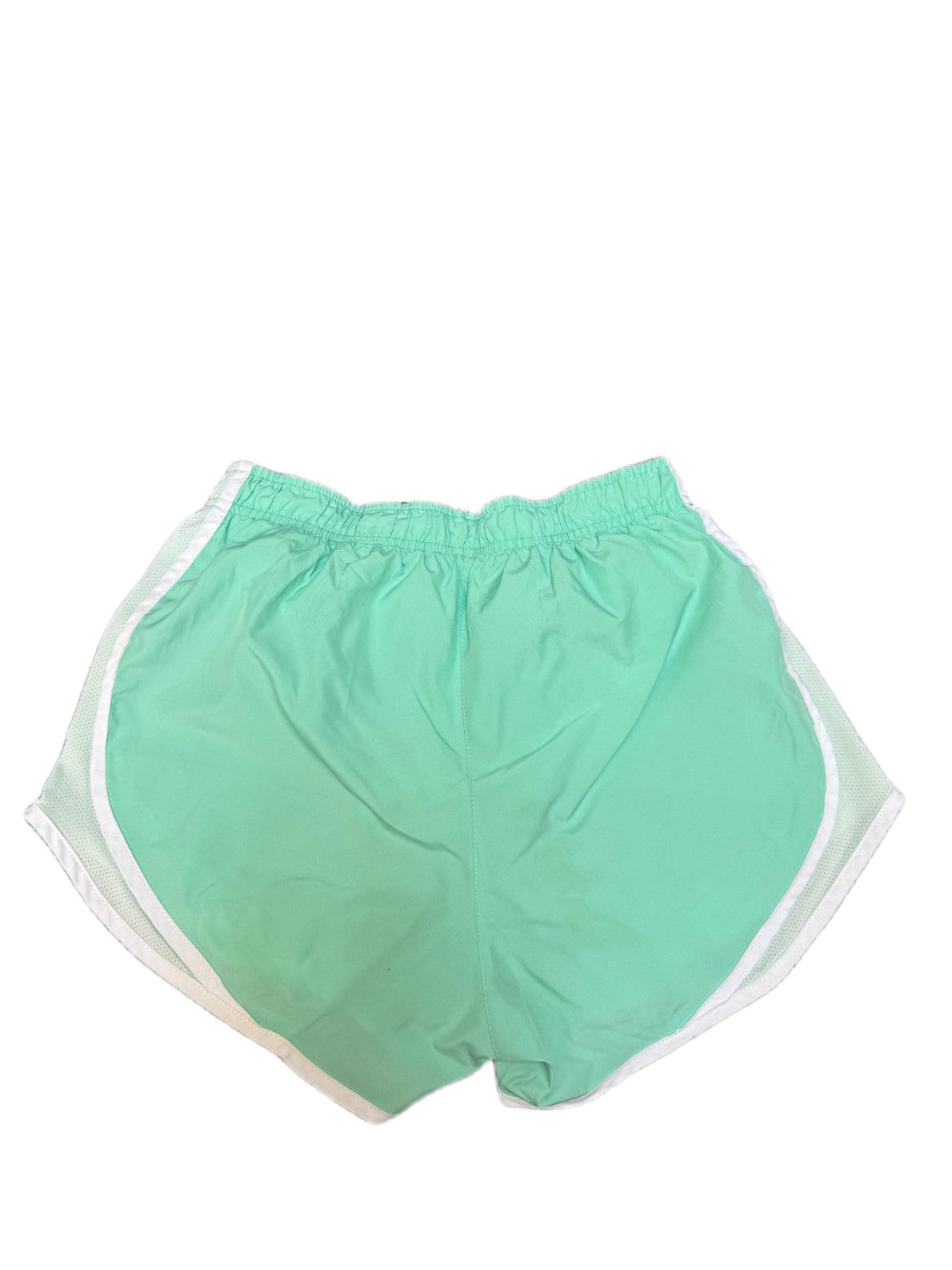Nike Dri-FIT Running Shorts Womens S 25" Waist Mint Green Dolphin Hem Drawstring