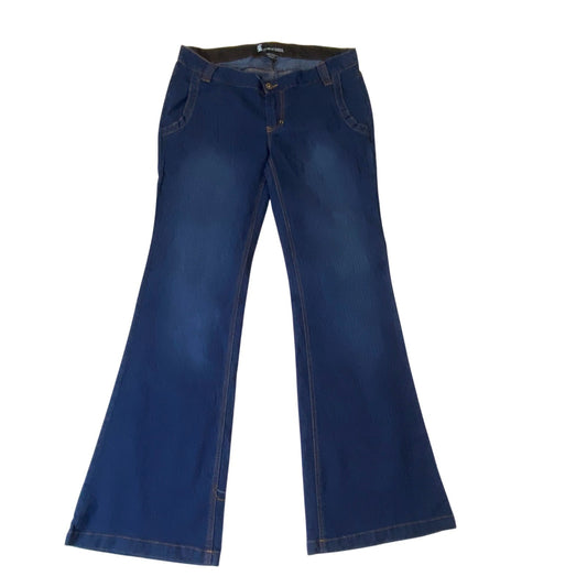 Belly Beautiful Jeans Womens Medium W31 L32 Blue Denim Bootcut Comfort Fit