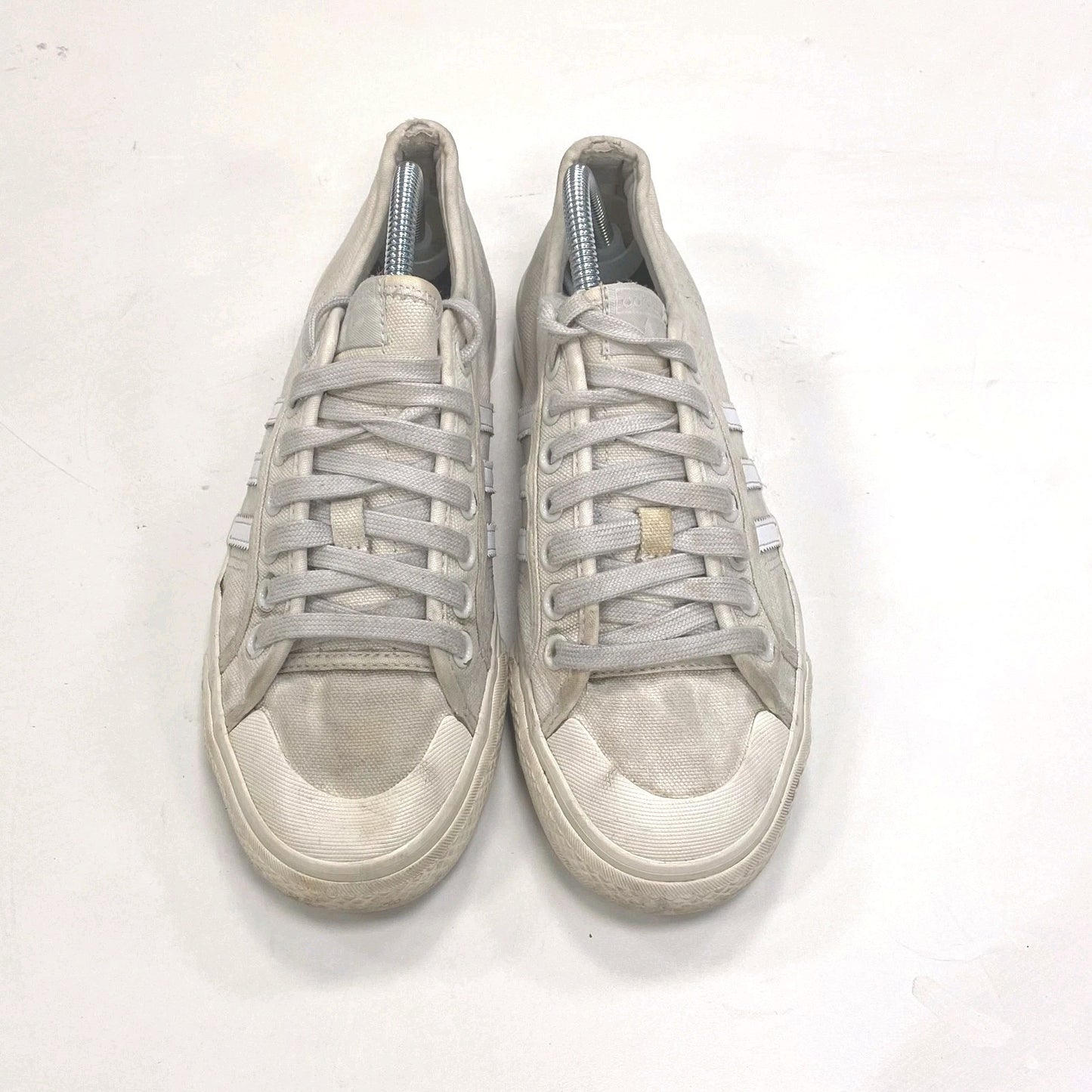 adidas 3 Stripes Trainers Sneakers Men's UK 6.5 Grey Lace Up