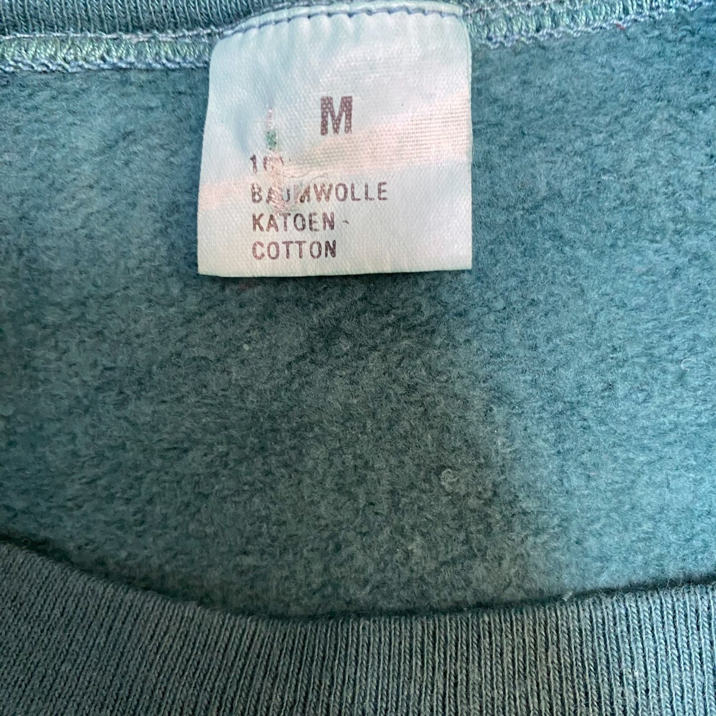 Sweatshirt Womens Medium Green Olympic Association 753-3 Graphic Print Crew Neck