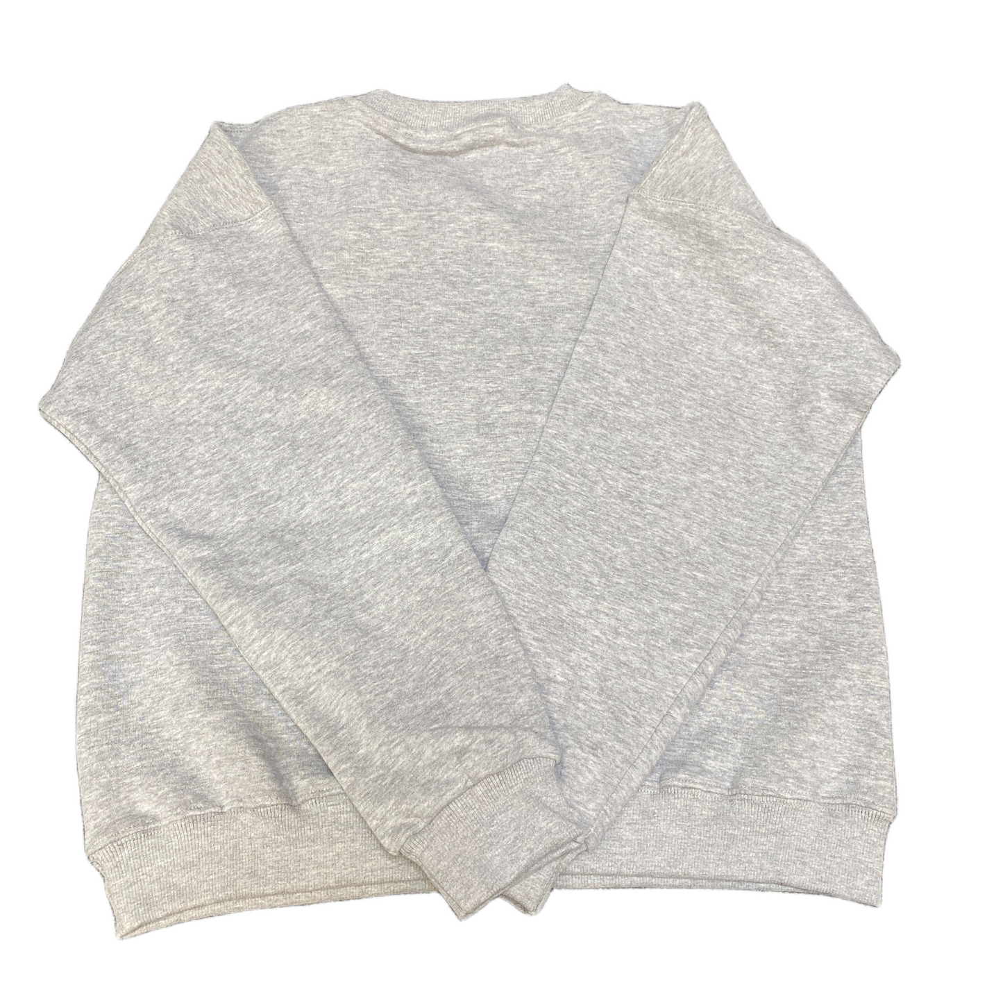 Nike Reworked Sweatshirt Mens Small Grey Embroidered Spellout Logo Vintage Y2K