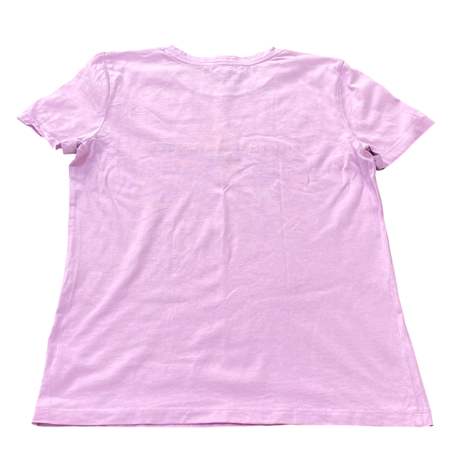 Tommy Hilfiger T Shirt Womens S Purple Short Sleeve Spellout Logo Classsic Tee