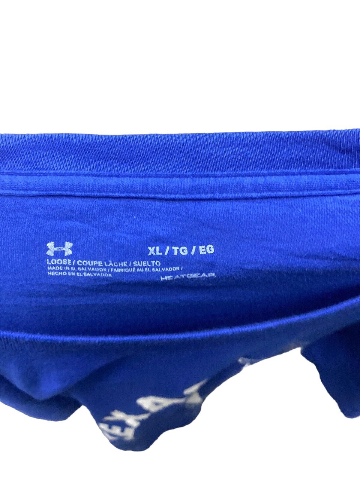 Under Armour Texas T-Shirt Blue Mens XL Chest Logo