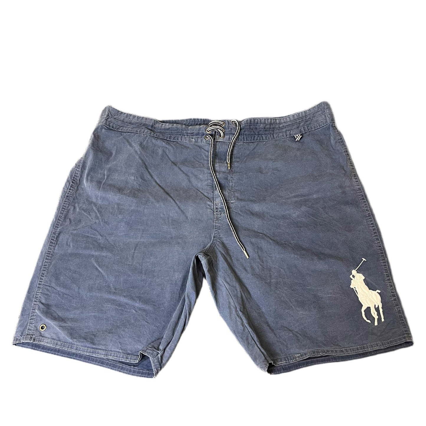 Polo Ralph Lauren Swim Trunks Board Shorts Mens XL 39" Waist Blue Drawstring