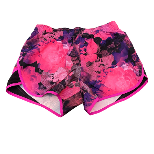Running Sprinter Shorts Womens Small Multicoloured Floral Athletic Elastic Waist