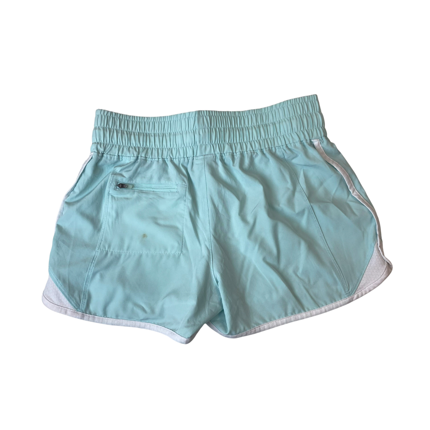 Reebok Sprinter Shorts Womens M Green Gym Running Elastic Waistband Outdoor