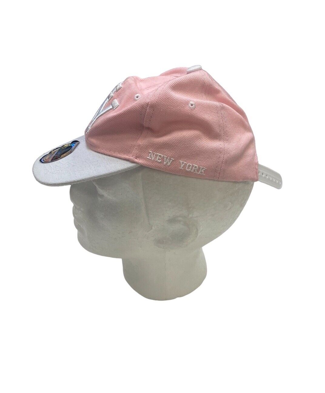 New York Snapback Baseball Cap Pink Adjustable Hat Embroidered Logo