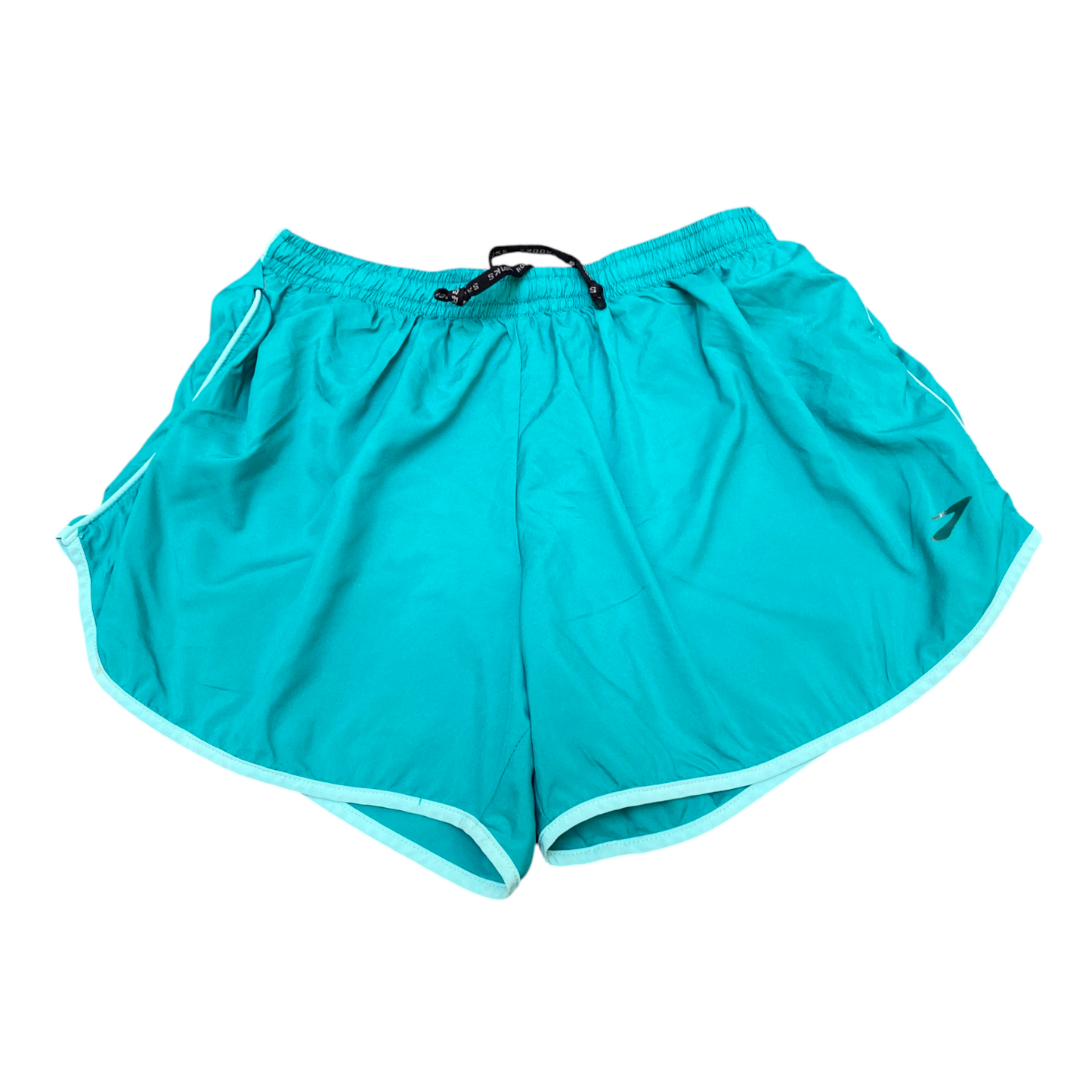 Running Sprinter Shorts Womens 22W Blue Elastic Waist Drawstring Athletic Fit