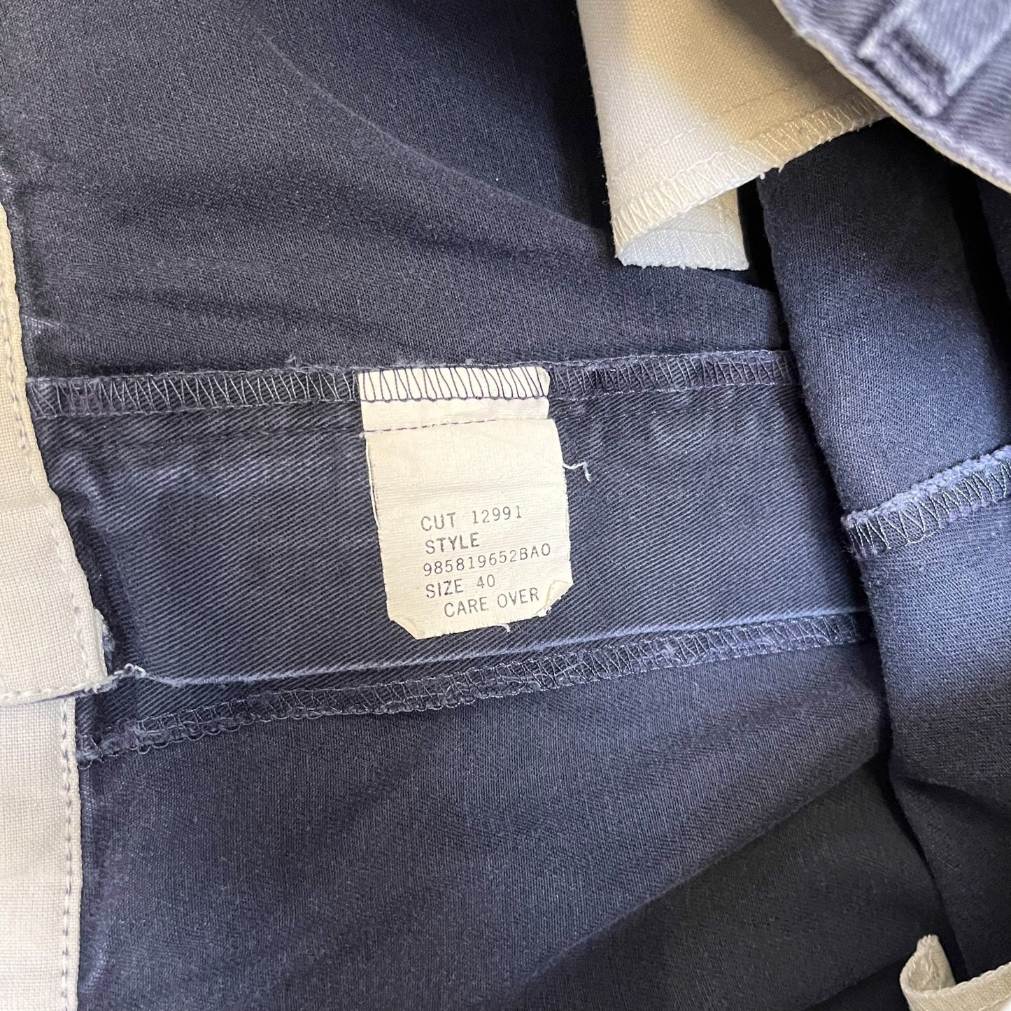 Polo Ralph Lauren Chino Shorts Fits as Mens XL 39" Waist Navy Pleated Outdoor