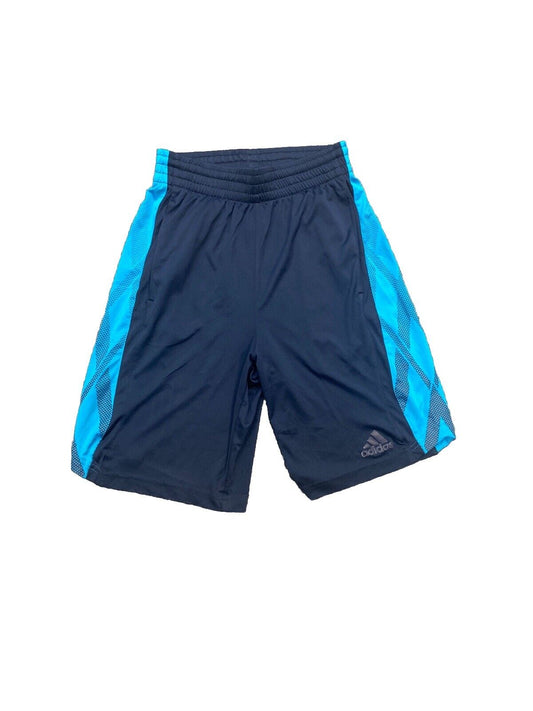 Adidas Sports Shorts Blue Mens S Front Logo