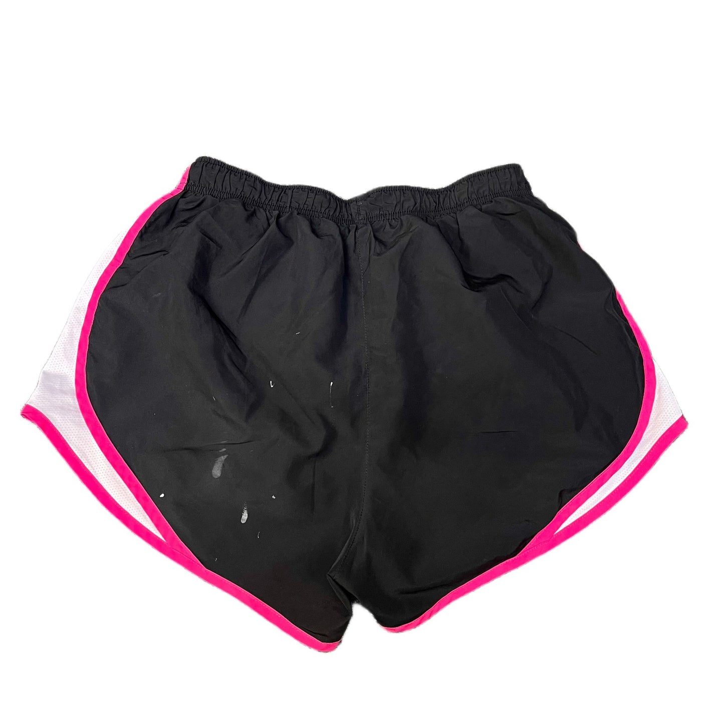 Nike Running Sprinter Shorts Fits as Womens S 26" Waist Black Pink Dolphin Hem
