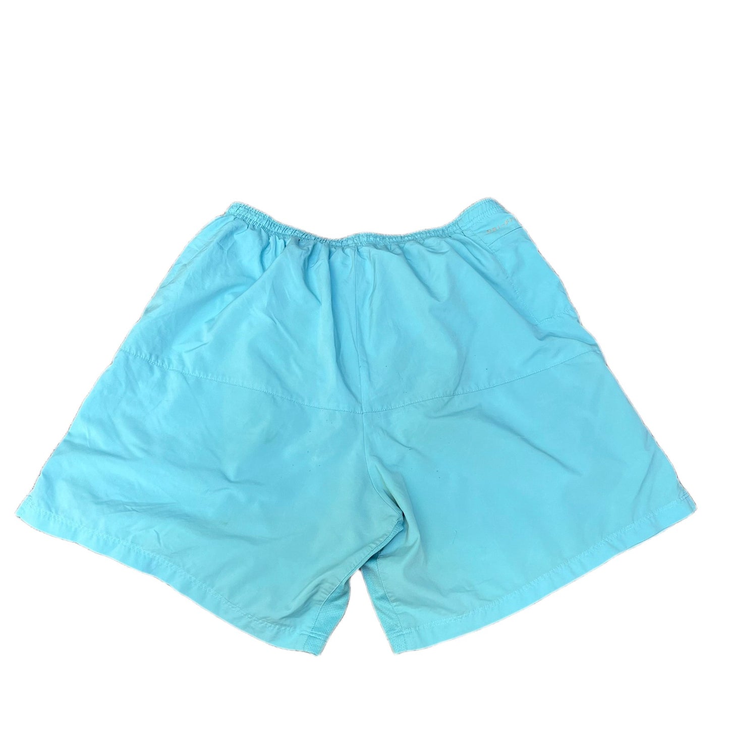 Nike Dri-FIT Running Shorts Fits as Men S 29" Waist Blue Gym Training Drawstring