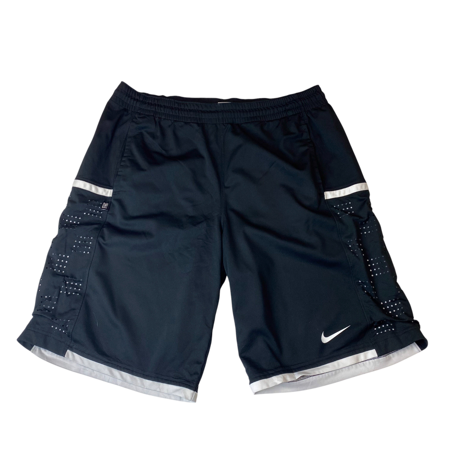 Nike Basketball Shorts Mens L Black Dri-Fit Gym Training Elastic Waist Outdoor