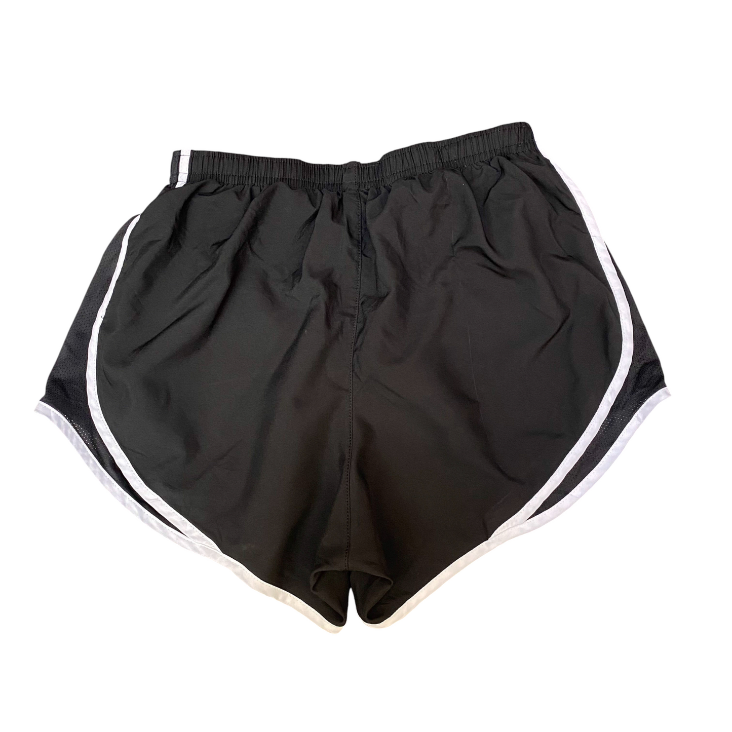 Running Sprinter Shorts Womens Small Black Athletic Fit Gym Workout Dolphin Hem