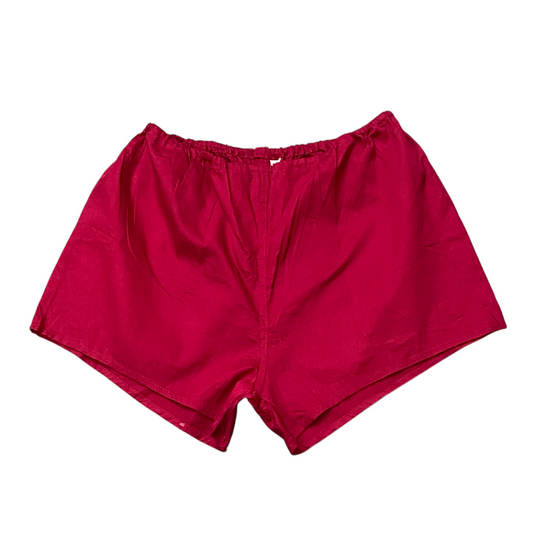 Sprinter Running Shorts Womens 28W Red Back Pocket Elastic Waist Gym Athletic