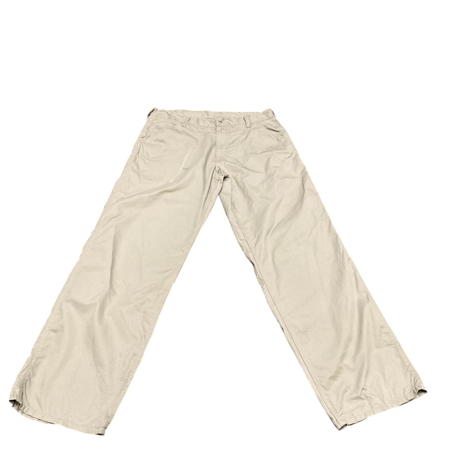 Carhartt Pants Mens XL Beige Straight Leg Slash Pockets Classic Fit Preppy Chino