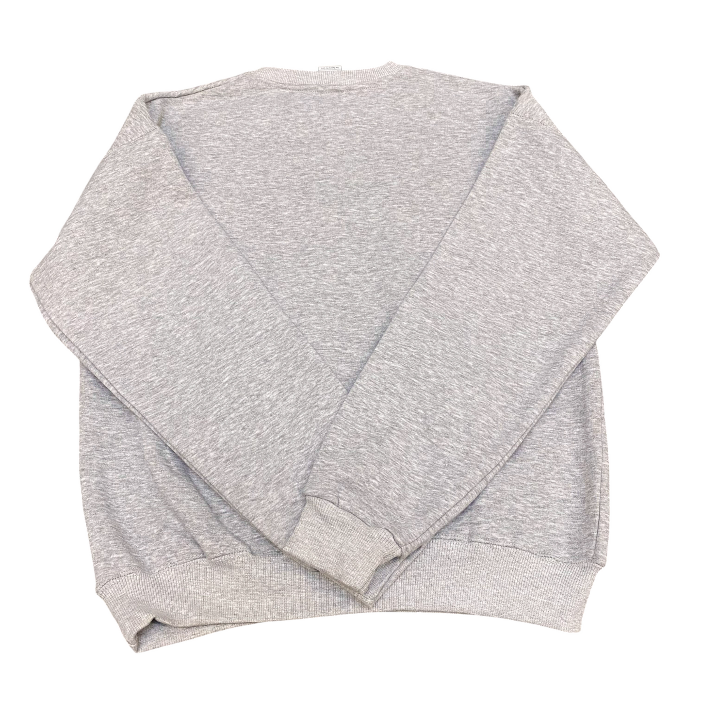 Nike Reworked Sweatshirt Mens Small Grey Embroidered Spellout Logo Crew Neck