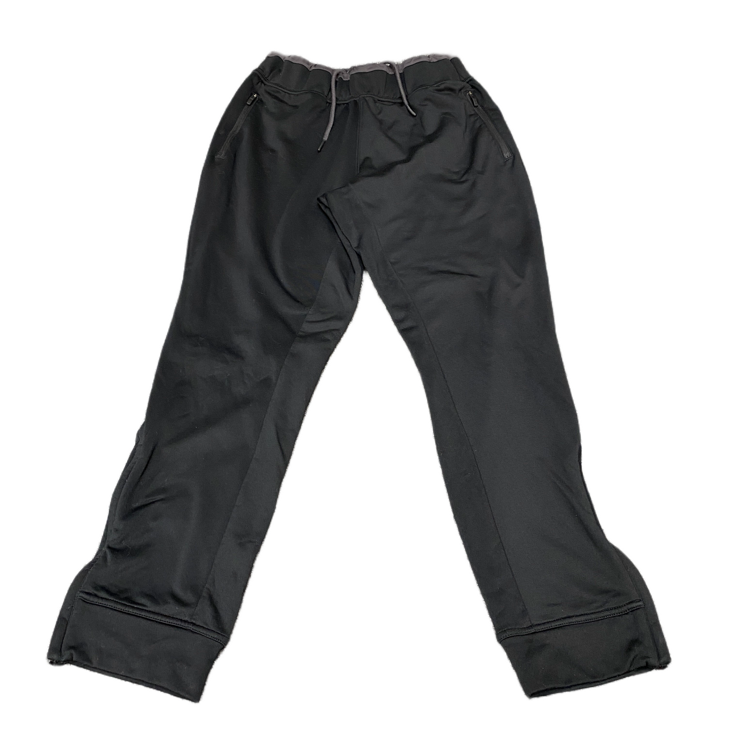 Adidas Joggers Fits as Men 28" Waist Black Tapered Leg Drawstring Track Trousers