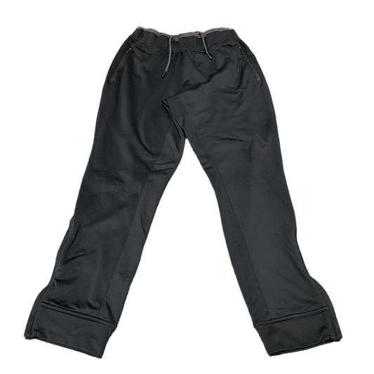 Adidas Joggers Fits as Men 28" Waist Black Tapered Leg Drawstring Track Trousers