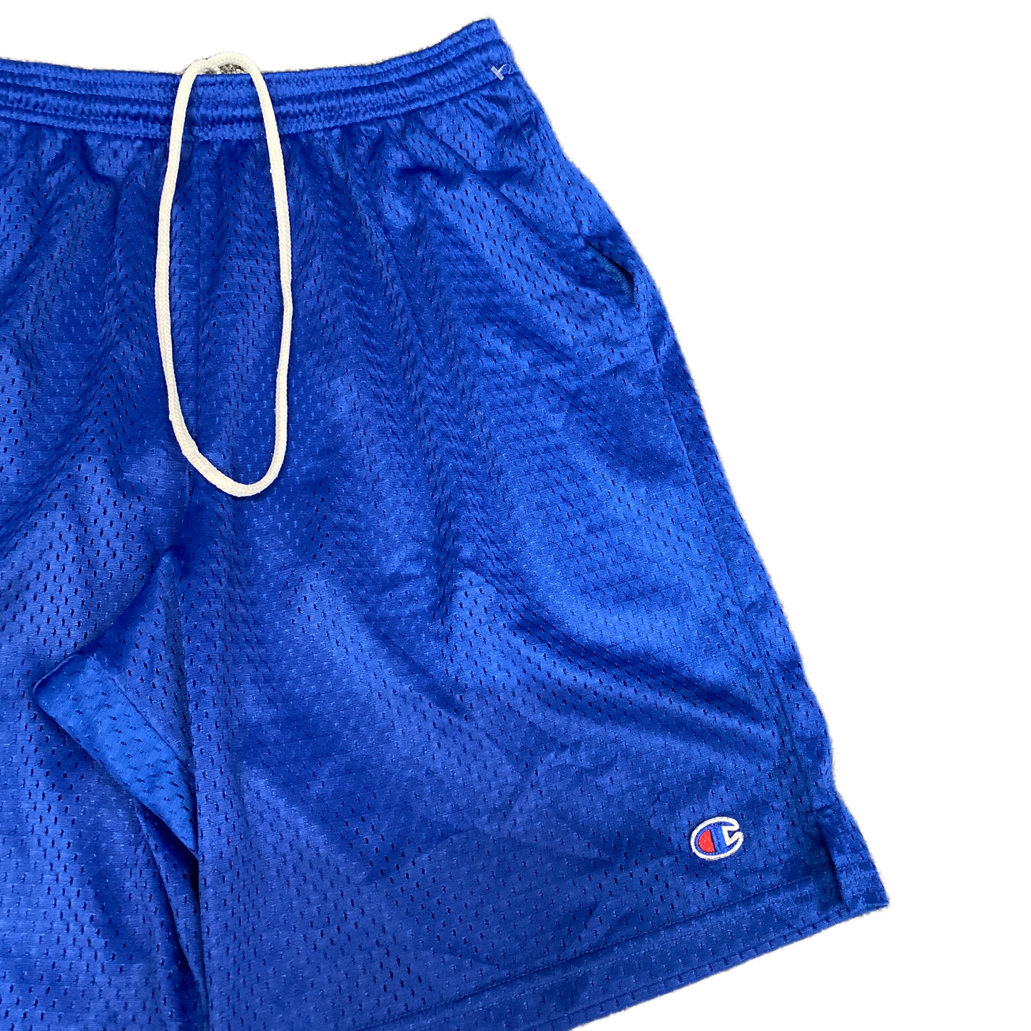 Basketball Shorts Mens XS 26" Waist Blue Mesh Gym Training Workout Drawstring