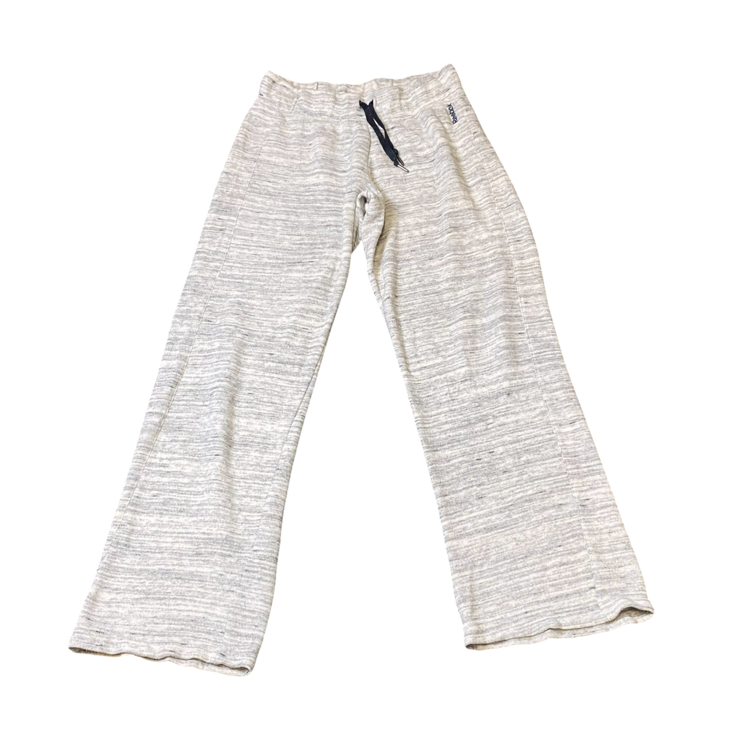 Reebok Joggers Womens Small Grey Heather Flared Leg Elastic Waist Sweatpants