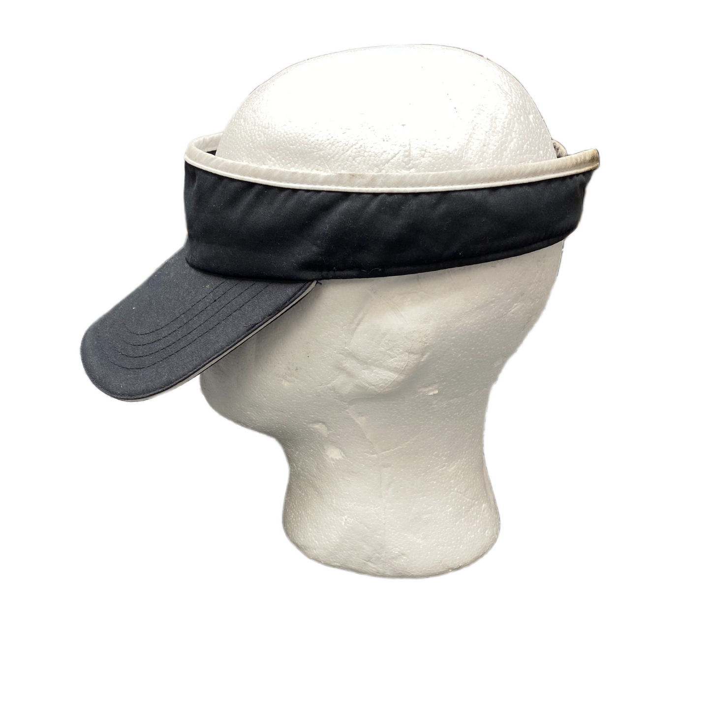 Unisex Adults Golf Sun Visor Hat Black Adjustable Curved Brim Casual Outdoor