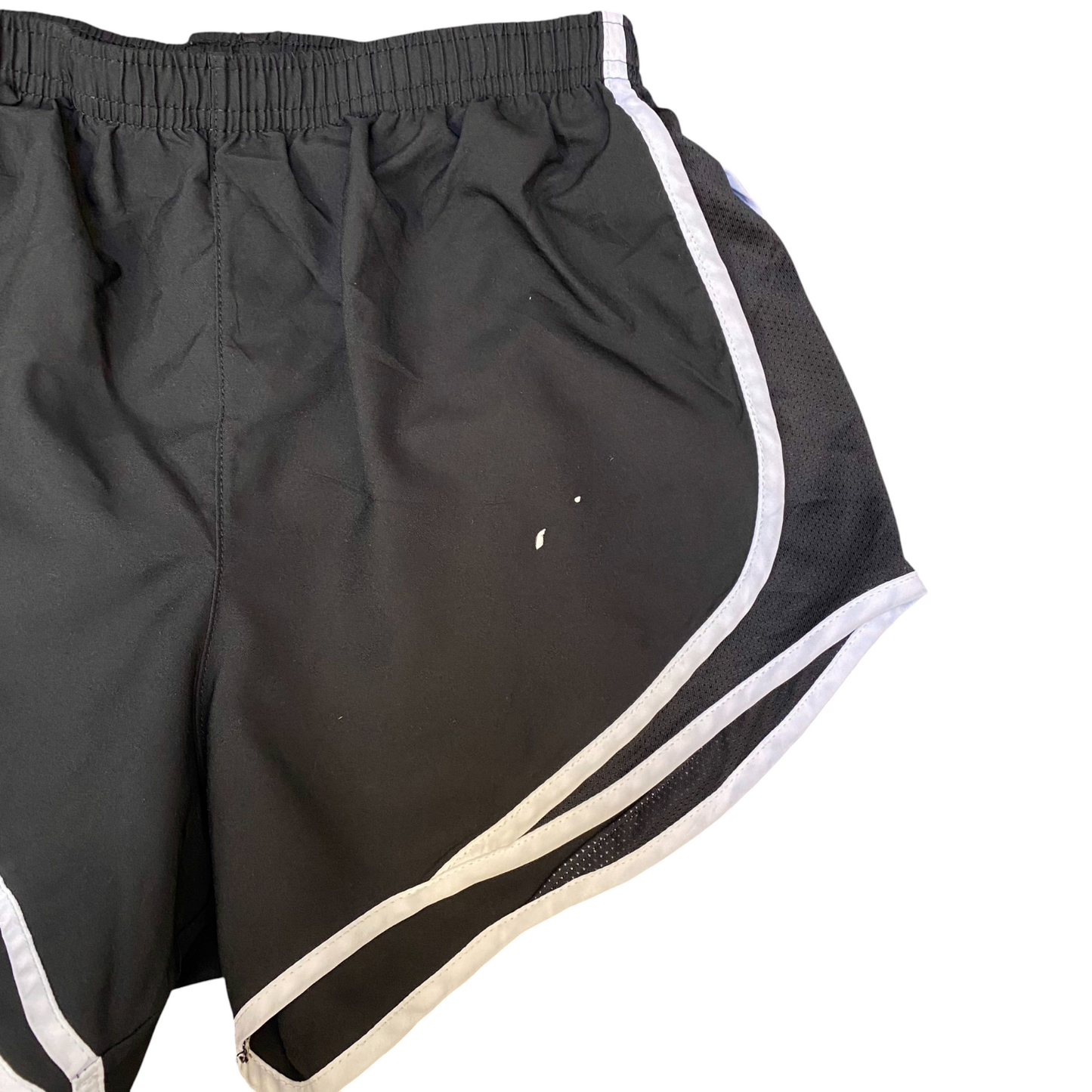 Running Sprinter Shorts Womens Small Black Athletic Fit Gym Workout Dolphin Hem