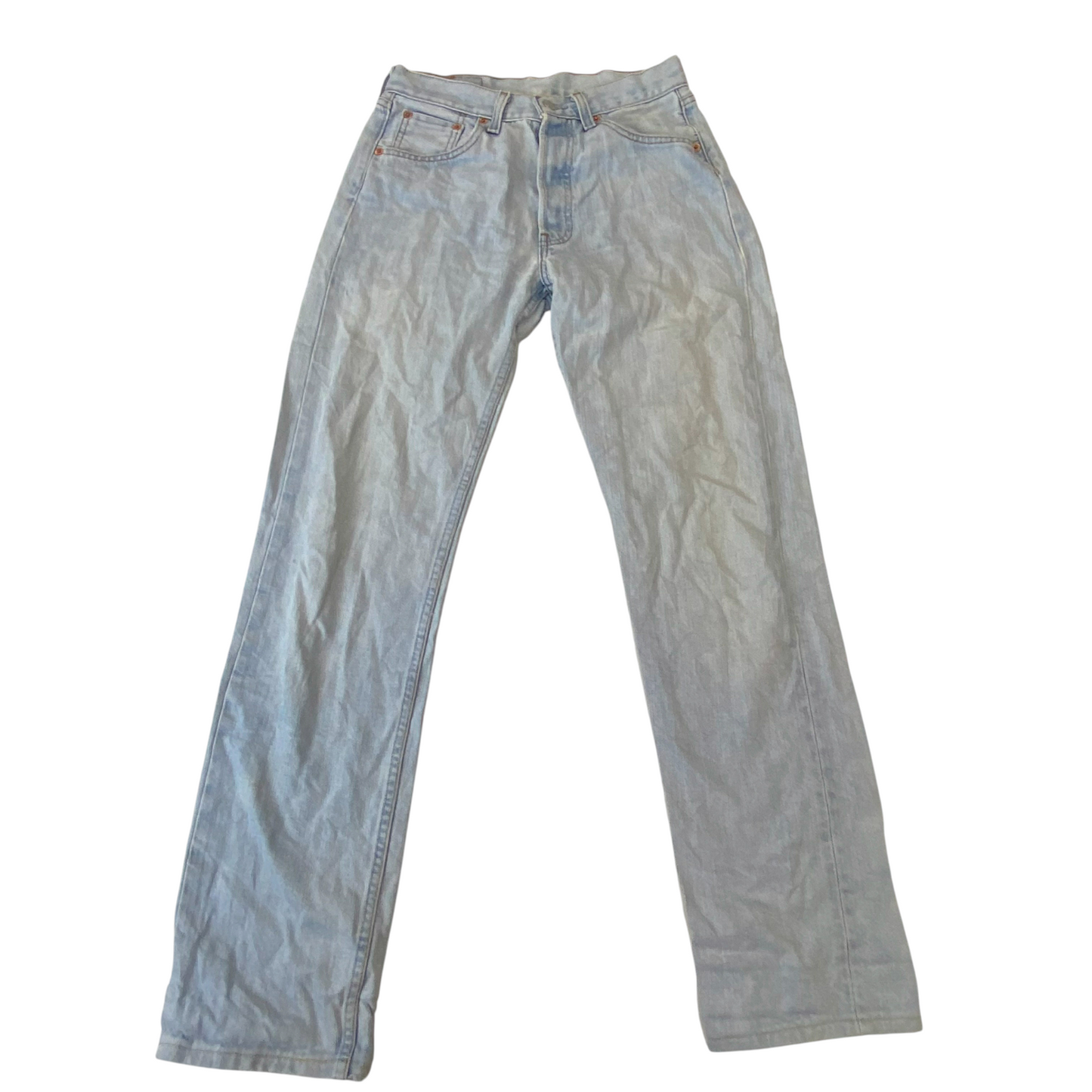 Levi's Jeans Womens Medium Blue Denim Regular Fit Straight Leg Pockets Outdoor