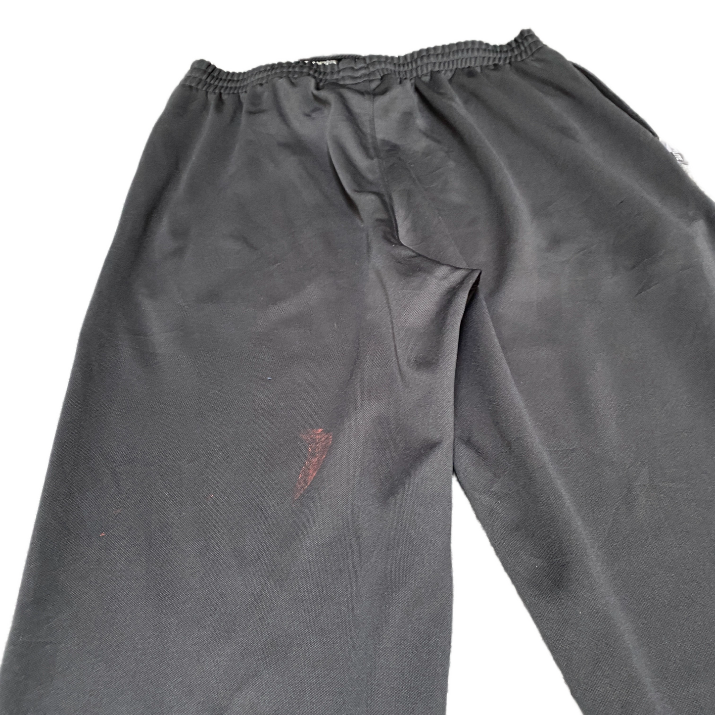 Adidas Joggers Fits as Womens 30" Waist Black Ankle Zip Straight Leg Trousers