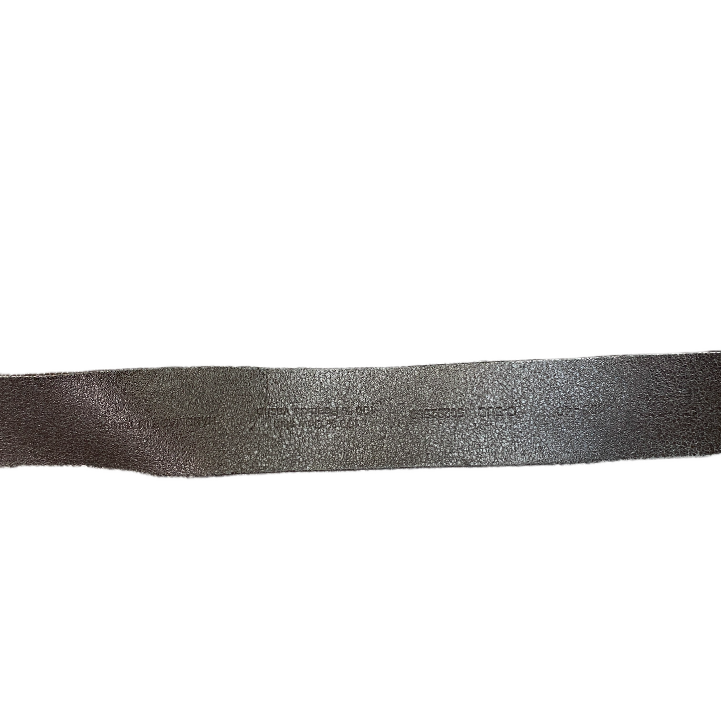 Hugo Boss Waist Belt Mens Brown Adjustable Leather Silver Buckle 46.5 inches