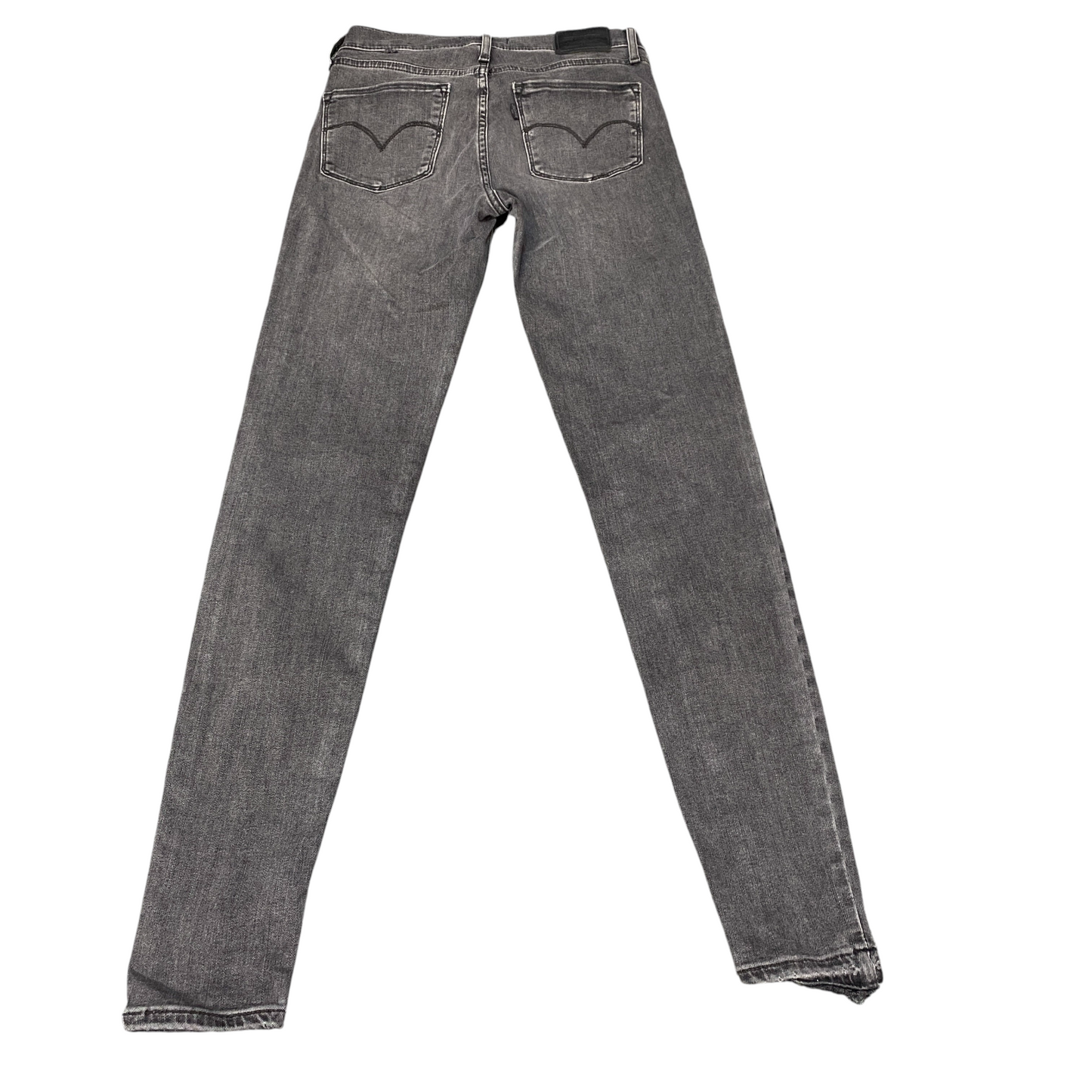 Levi's Jeans Womens 27" Waist Grey Denim Premium 720 High Rise Super Skinny Leg