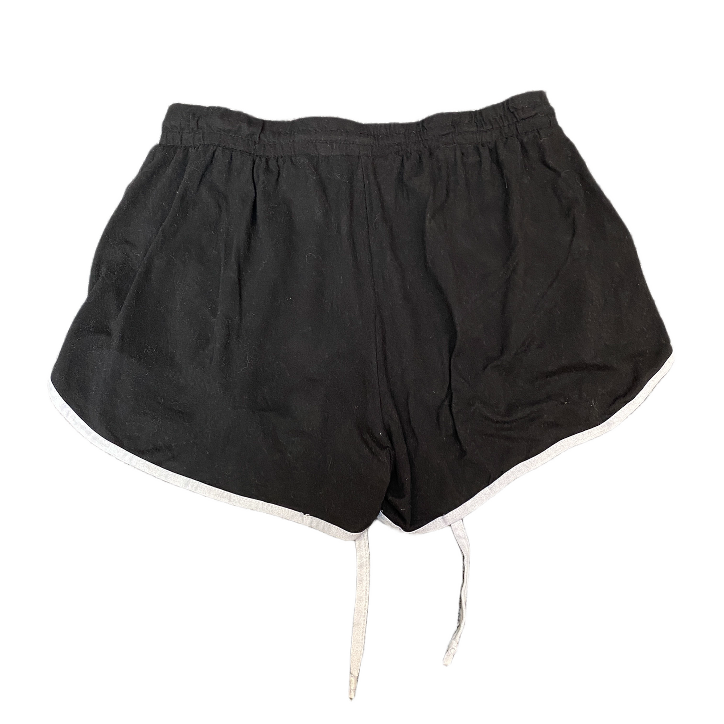 Running Sprinter Shorts Women M 27" Waist Black Athletic Workout Gym Dolphin Hem