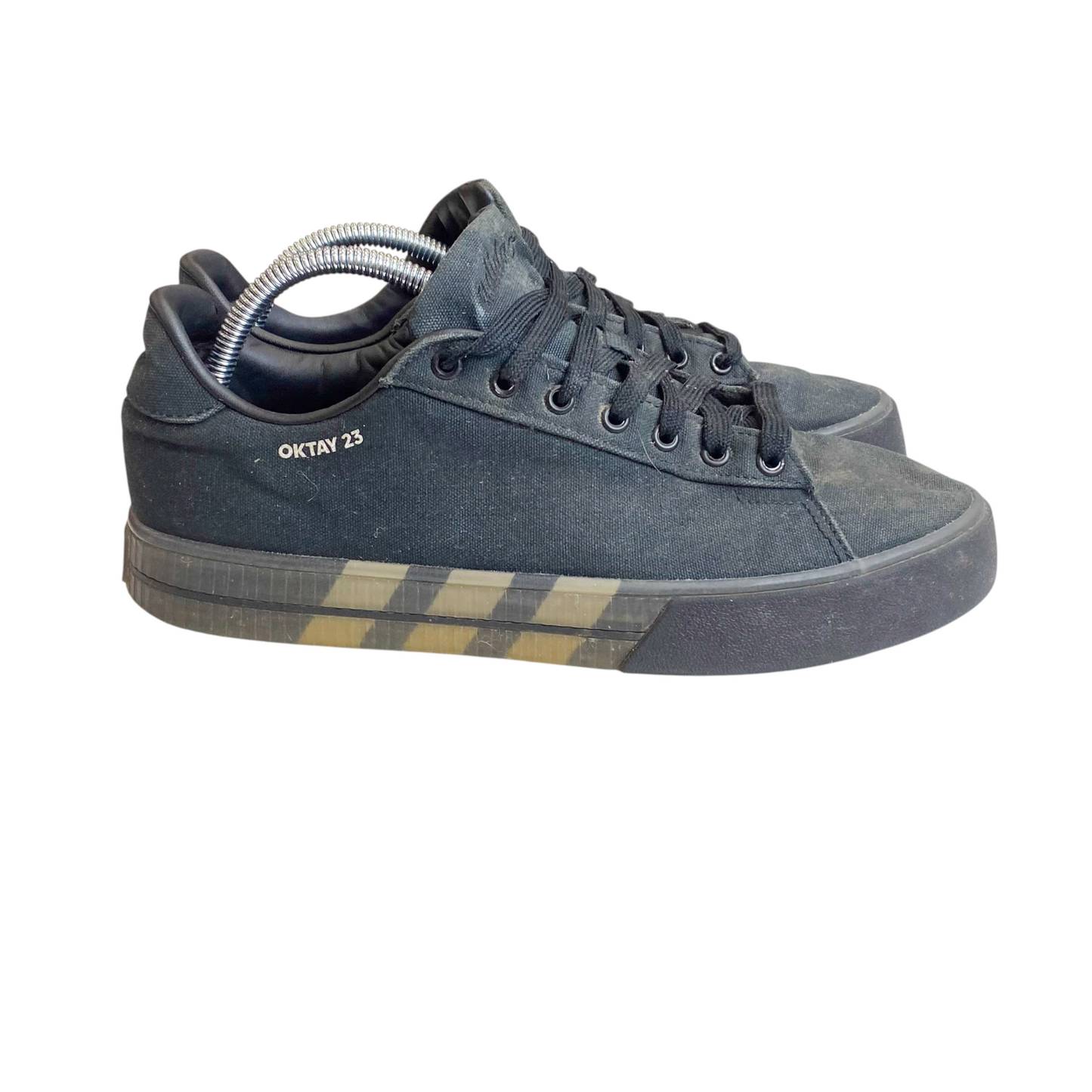 adidas Daily 3.0 CLN Oktay Trainers Low Sneakers Mens 7 Black Textile Lace Up