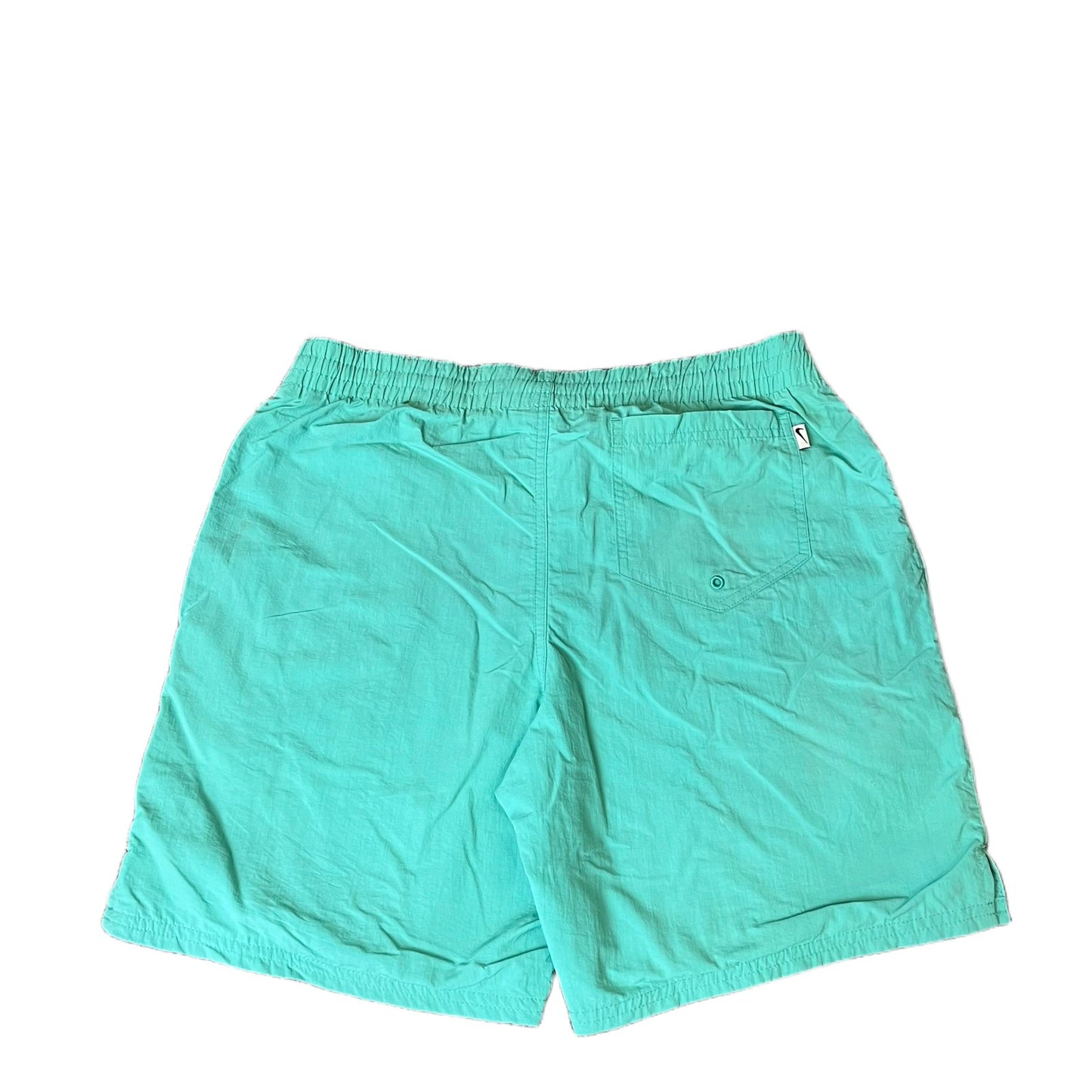 Nike Swim Board Shorts Fits as Mens Medium 32" Waist Green Mesh Lined Drawstring