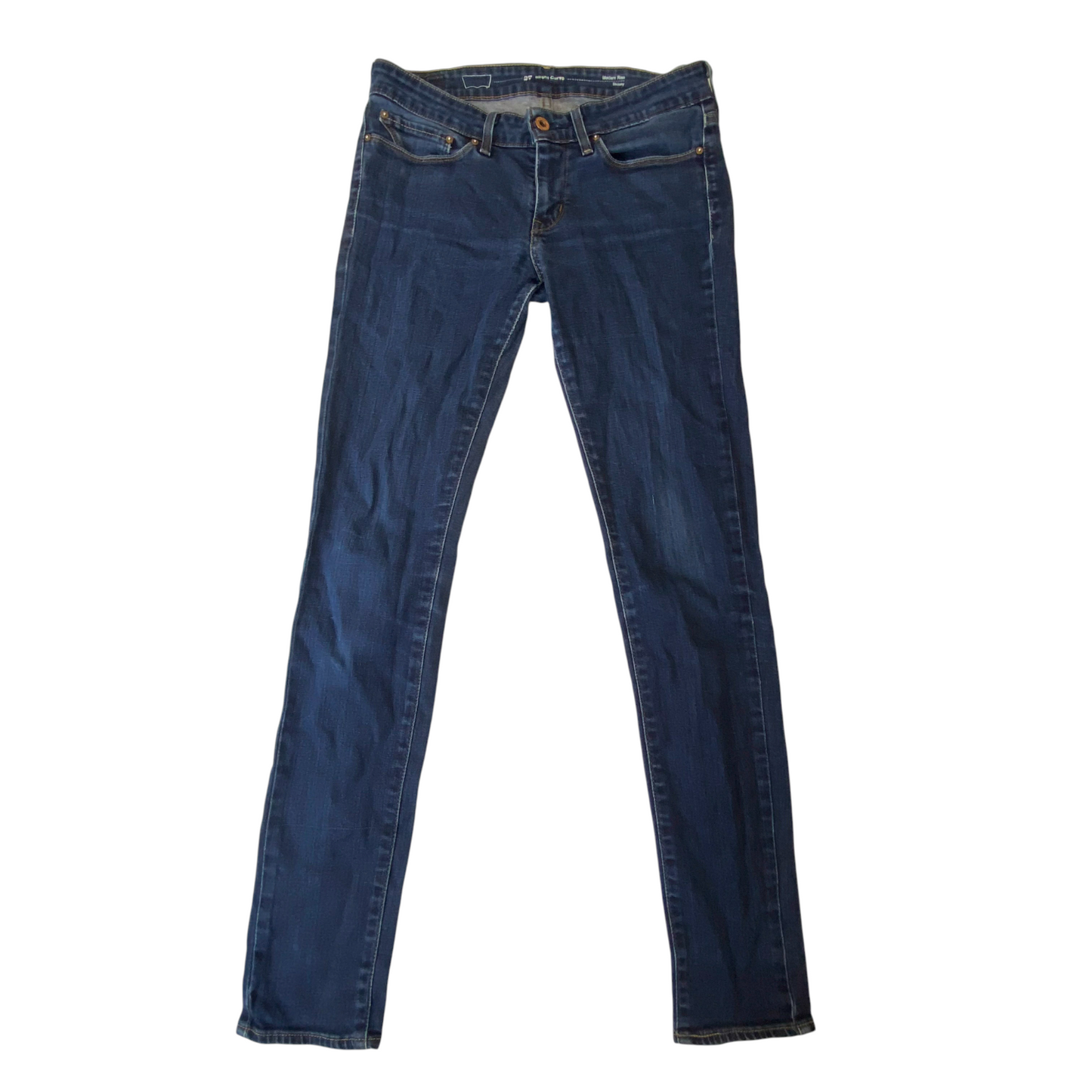 Levi's Jeans Womens Medium Blue Denim Slight Curve Modern Rise Pockets Outdoor