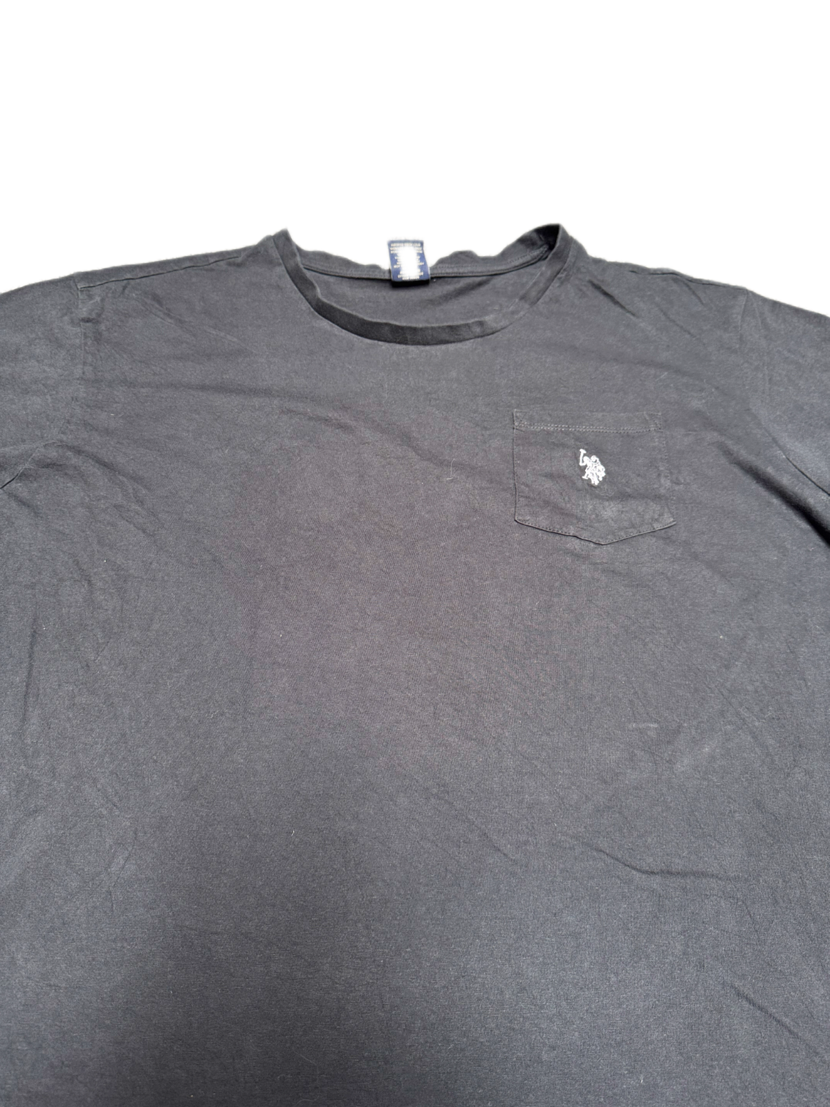 U.S. Polo Assn. Pocket T-Shirt Mens 2XL Black Short Sleeve Crew Neck Pullover