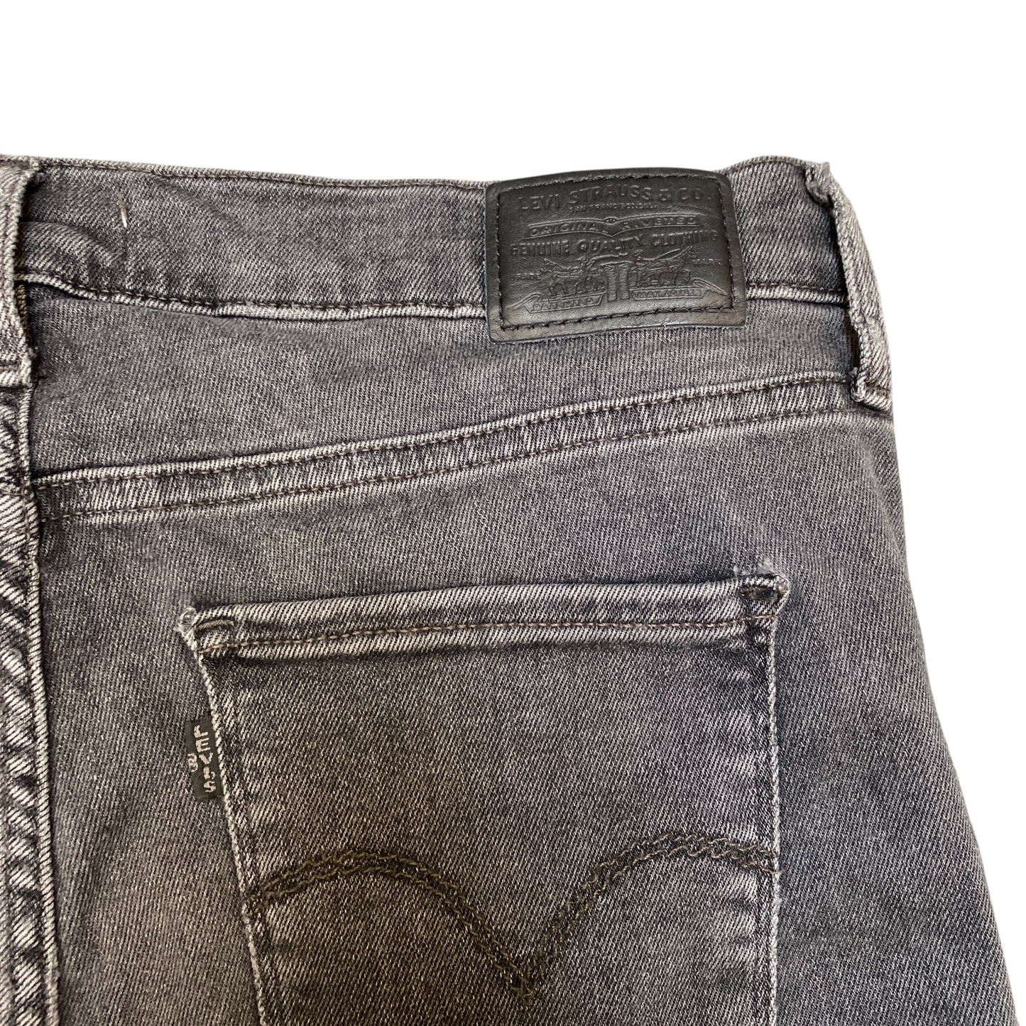 Levi's Jeans Mens 32" Waist Black High Waisted 720 High Rise Super Skinny Leg