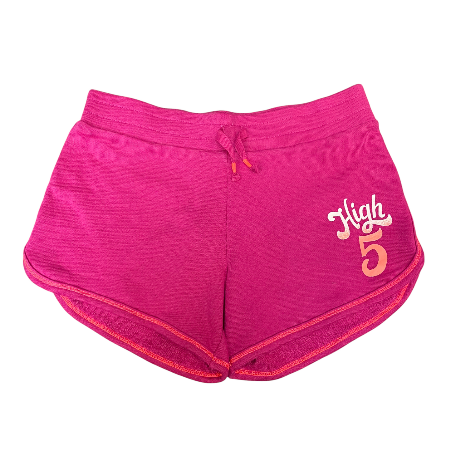 Running Sprinter High 5 Shorts Kids XL Pink Athletic Stretch Drawstring Waist