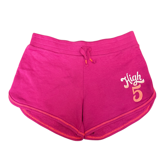 Running Sprinter High 5 Shorts Kids XL Pink Athletic Stretch Drawstring Waist