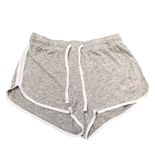 Hollister Sprinter Running Shorts 30W Grey Heather Elastic Waist Drawstring