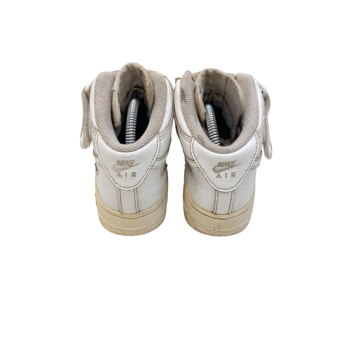Nike Air Force 1 Mid '07 Basketball Shoes Sneakers Juniors 5 White Top Strap