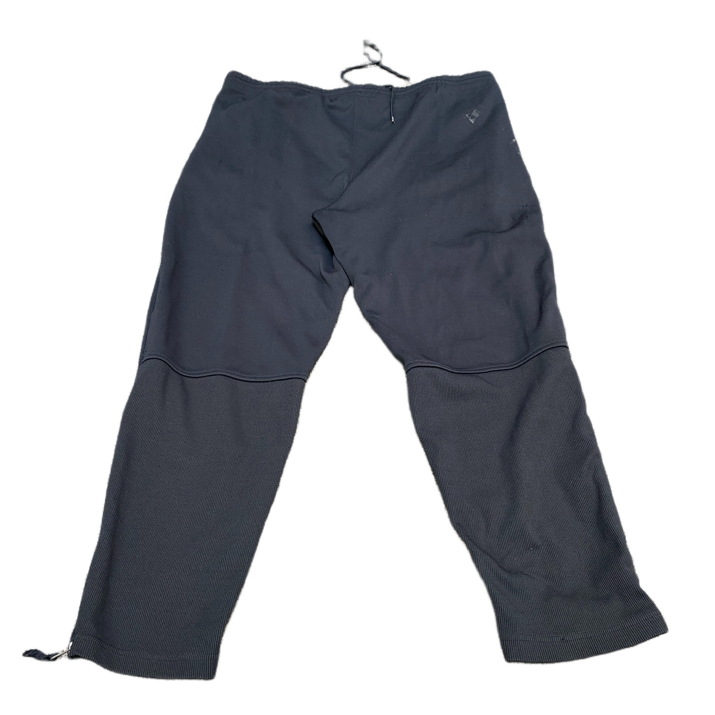 Fila Joggers Fits as Mens 40" Waist Black Ankle Zip Gym Drawstring Trousers